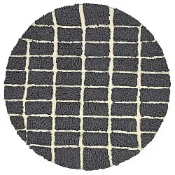 Okrągły dywan - Zola Natural Cotton Shaggy (ciemnoszary)
