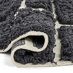 Okrągły dywan - Zola Natural Cotton Shaggy (ciemnoszary)