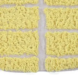 Okrągły dywan - Zola Natural Cotton Shaggy (żółty)