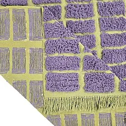 Dywany shaggy - Zola Natural Cotton Shaggy (fioletowy)