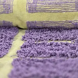 Dywany shaggy - Zola Natural Cotton Shaggy (fioletowy)