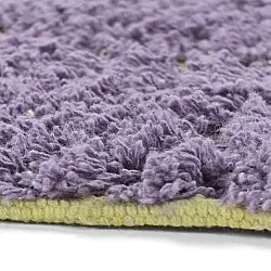 Okrągły dywan - Zola Natural Cotton Shaggy (fioletowy)