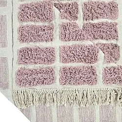 Dywany shaggy - Zola Natural Cotton Shaggy (różowy)