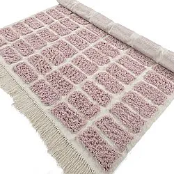 Dywany shaggy - Zola Natural Cotton Shaggy (różowy)