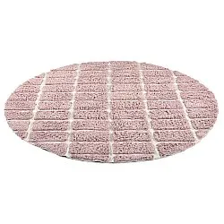 Okrągły dywan - Zola Natural Cotton Shaggy (różowy)