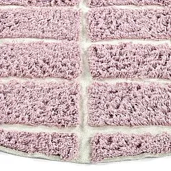 Okrągły dywan - Zola Natural Cotton Shaggy (różowy)