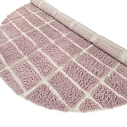 Okrągły dywan - Zola Natural Cotton Shaggy (różowy)