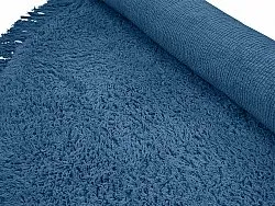 Okrągły dywan - Alba Natural Cotton Shaggy (niebieski)