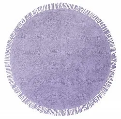 Okrągły dywan - Alba Natural Cotton Shaggy (fioletowy)