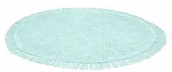 Okrągły dywan - Alba Natural Cotton Shaggy (turkus)