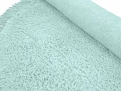 Okrągły dywan - Alba Natural Cotton Shaggy (turkus)