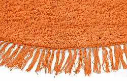 Okrągły dywan - Alba Natural Cotton Shaggy (pomarańczowy)