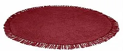 Okrągły dywan - Alba Natural Cotton Shaggy (burgundia)