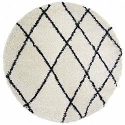 Okrągły dywan - Tavola (czarny/biały)