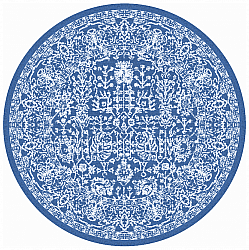 Okrągłe dywan - Menfi (niebieski)
