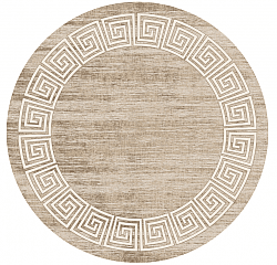 Okrągły dywan - Mytos (biały/beżowy)