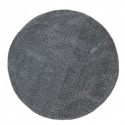 Okrągły dywan - Soft Shine (Ciemno szary)