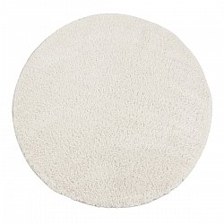 Okrągły dywan - Soft Shine (biały)