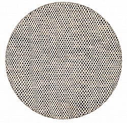 Okrągły dywan - Jenim (czarny/biały)