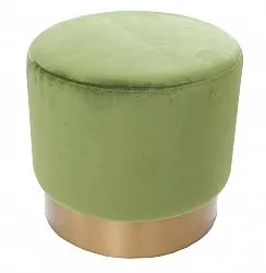 Pouf - Marokańska pufa skórzana (zielony)