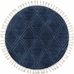 Okrągły dywan - Dover (niebieski)