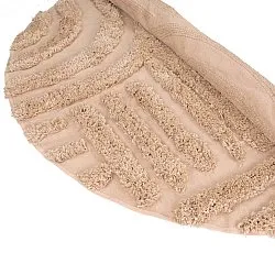 Okrągły dywan - Cazorla Natural Cotton Shaggy (beżowy)