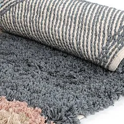 Okrągły dywan - Cefalu Natural Cotton Shaggy (wielokolorowy)