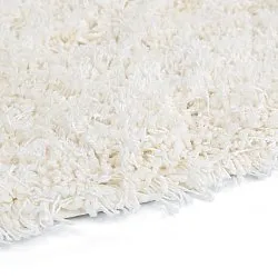 Okrągły dywan - Lindos Natural Cotton Shaggy (biały)