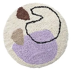 Okrągły dywan - Naousa Natural Cotton Shaggy (wielokolorowy)