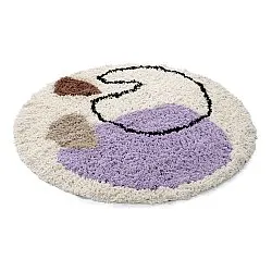 Okrągły dywan - Naousa Natural Cotton Shaggy (wielokolorowy)