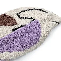 Okrągły dywan - Naousa Natural Cotton Shaggy (wielokolorowy)