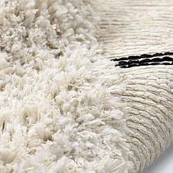 Okrągły dywan - Naousa Natural Cotton Shaggy (wielokolorowy)