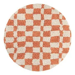 Okrągły dywan - Atrani Natural Cotton Shaggy (pomarańczowy)