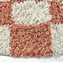 Okrągły dywan - Atrani Natural Cotton Shaggy (pomarańczowy)