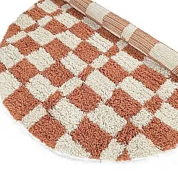 Okrągły dywan - Atrani Natural Cotton Shaggy (pomarańczowy)