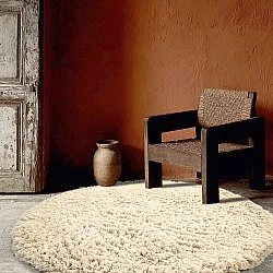 Okrągły dywan - Aliste Wool Shaggy (alabaster gleam)