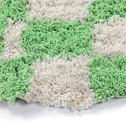 Okrągły dywan - Atrani Natural Cotton Shaggy (zielony)