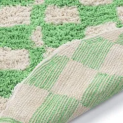 Okrągły dywan - Atrani Natural Cotton Shaggy (zielony)