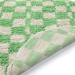 Okrągły dywan - Atrani Natural Cotton Shaggy (zielony)