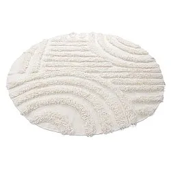 Okrągły dywan - Cazorla Natural Cotton Shaggy (białawy)
