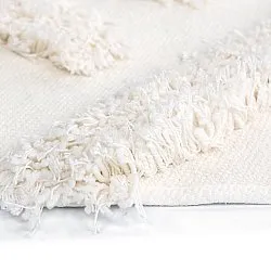 Okrągły dywan - Cazorla Natural Cotton Shaggy (białawy)