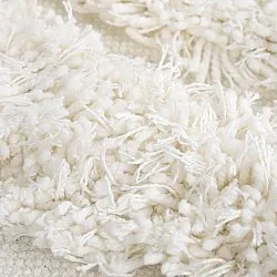 Okrągły dywan - Cazorla Natural Cotton Shaggy (białawy)