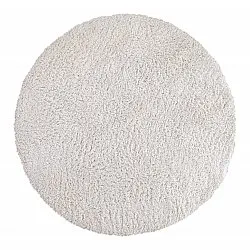 Okrągły dywan - Combarro Solid Cotton Shaggy (krem)