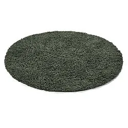 Okrągły dywan - Combarro Solid Cotton Shaggy (zielony)