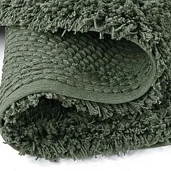 Okrągły dywan - Combarro Solid Cotton Shaggy (zielony)
