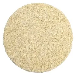 Okrągły dywan - Combarro Solid Cotton Shaggy (jasnożółty)