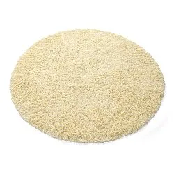 Okrągły dywan - Combarro Solid Cotton Shaggy (jasnożółty)