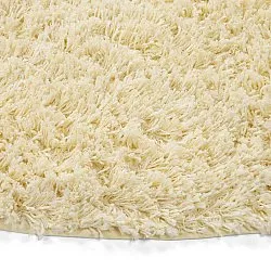 Okrągły dywan - Combarro Solid Cotton Shaggy (jasnożółty)