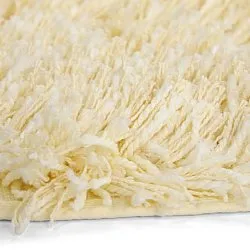 Okrągły dywan - Combarro Solid Cotton Shaggy (jasnożółty)