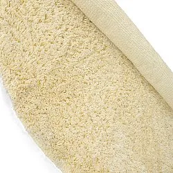 Okrągły dywan - Combarro Solid Cotton Shaggy (jasnożółty)